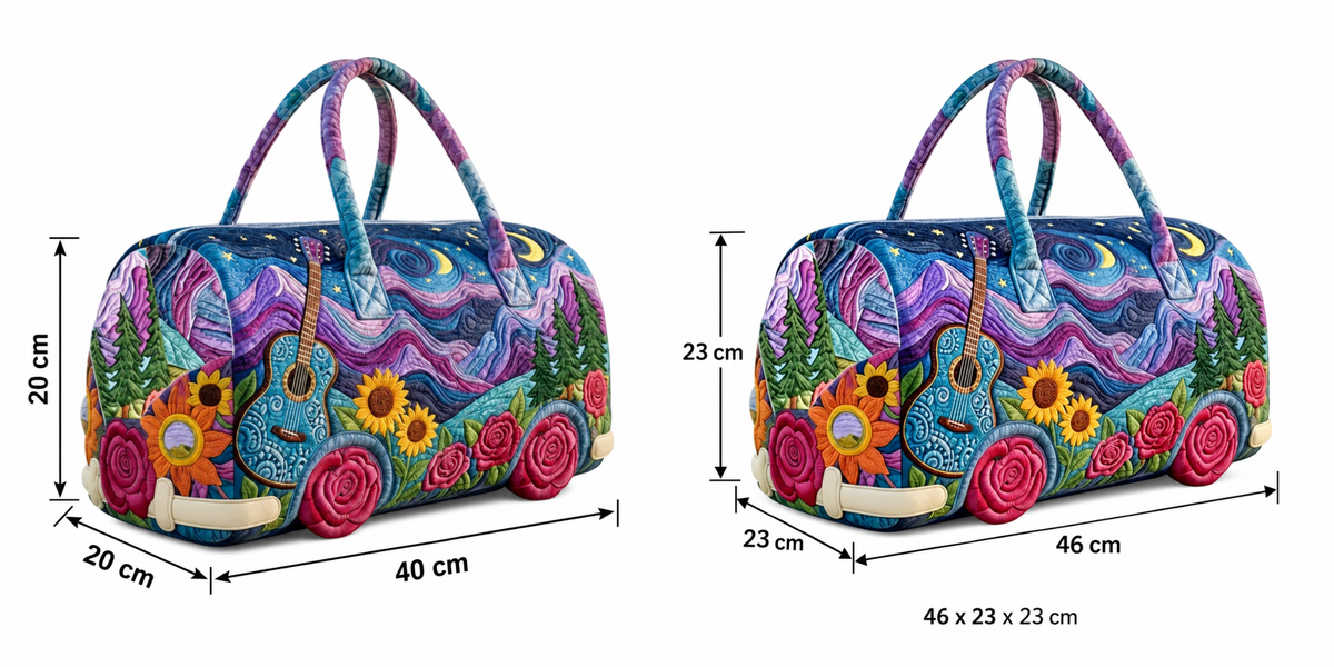 MELODYVANA | QUILTED TRAVEL DUFFLE BAG