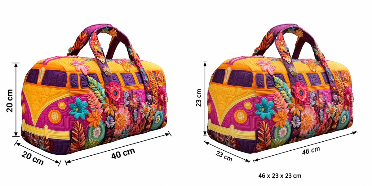 FLORAVANA | QUILTED TRAVEL DUFFLE BAG